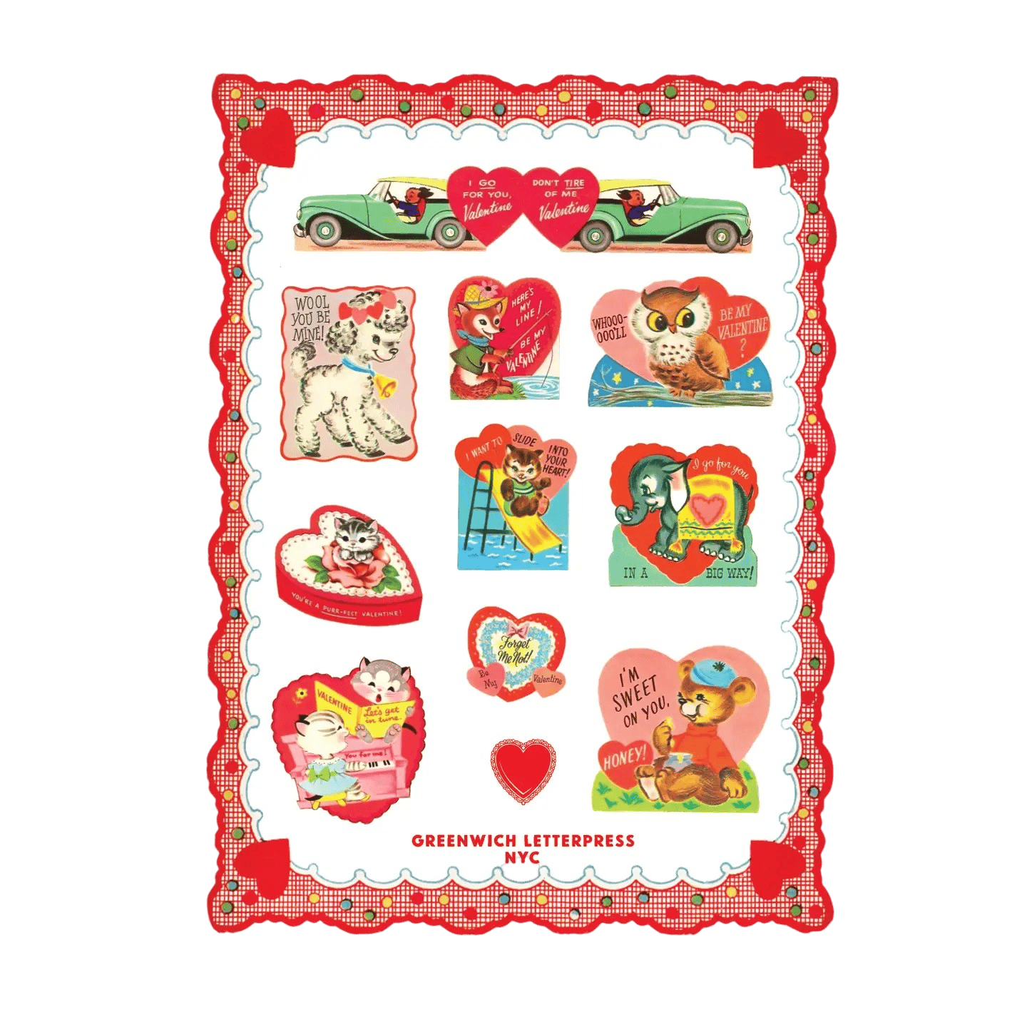 Planche de Stickers Vintage Sweet Treats
