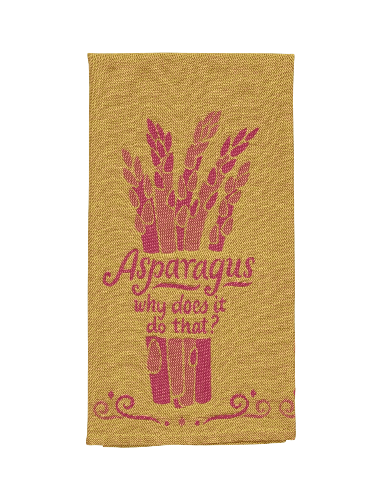 Torchon humoristique asperges en coton