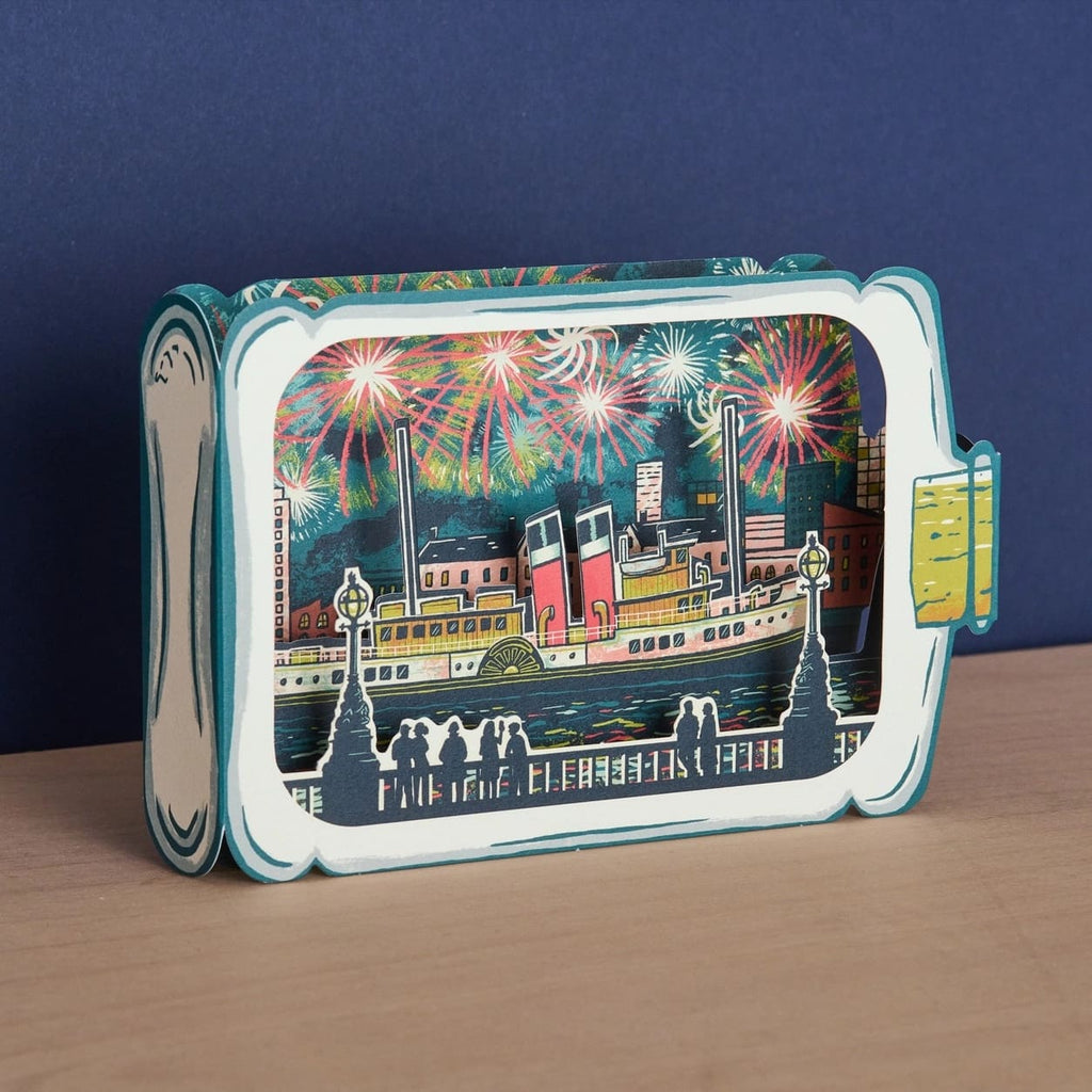 Carte Découpée Feux d’Artifice