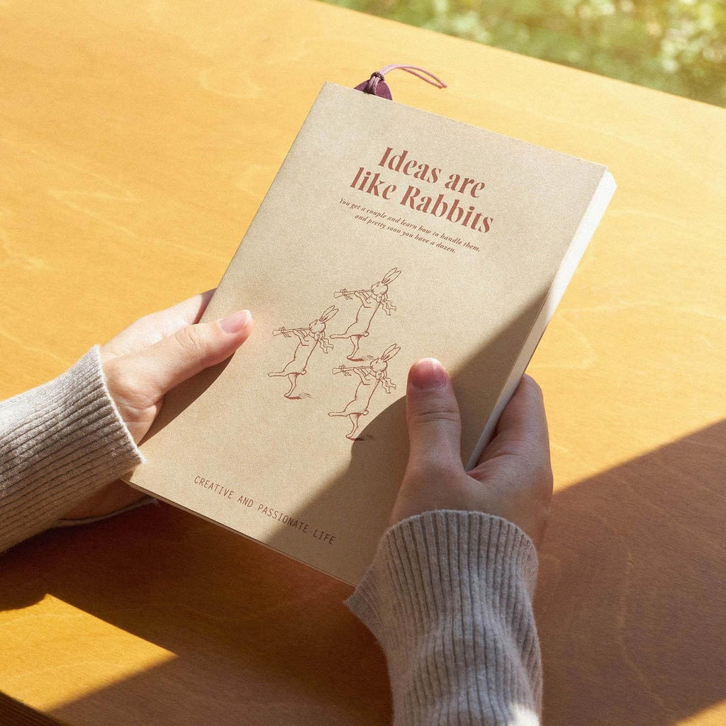 Protège-livre en papier « Ideas Are Like Rabbits »