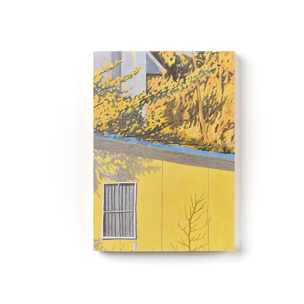 Protège-livre illustré Maison Jaune sous les Fleurs