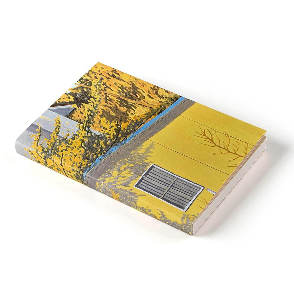 Protège-livre illustré Maison Jaune sous les Fleurs
