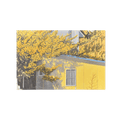 Protège-livre illustré Maison Jaune sous les Fleurs