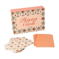 Coffret de 2 jeux de cartes fleuri & rayé