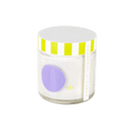 Bougie artisanale soja lavande & citron en verre peint