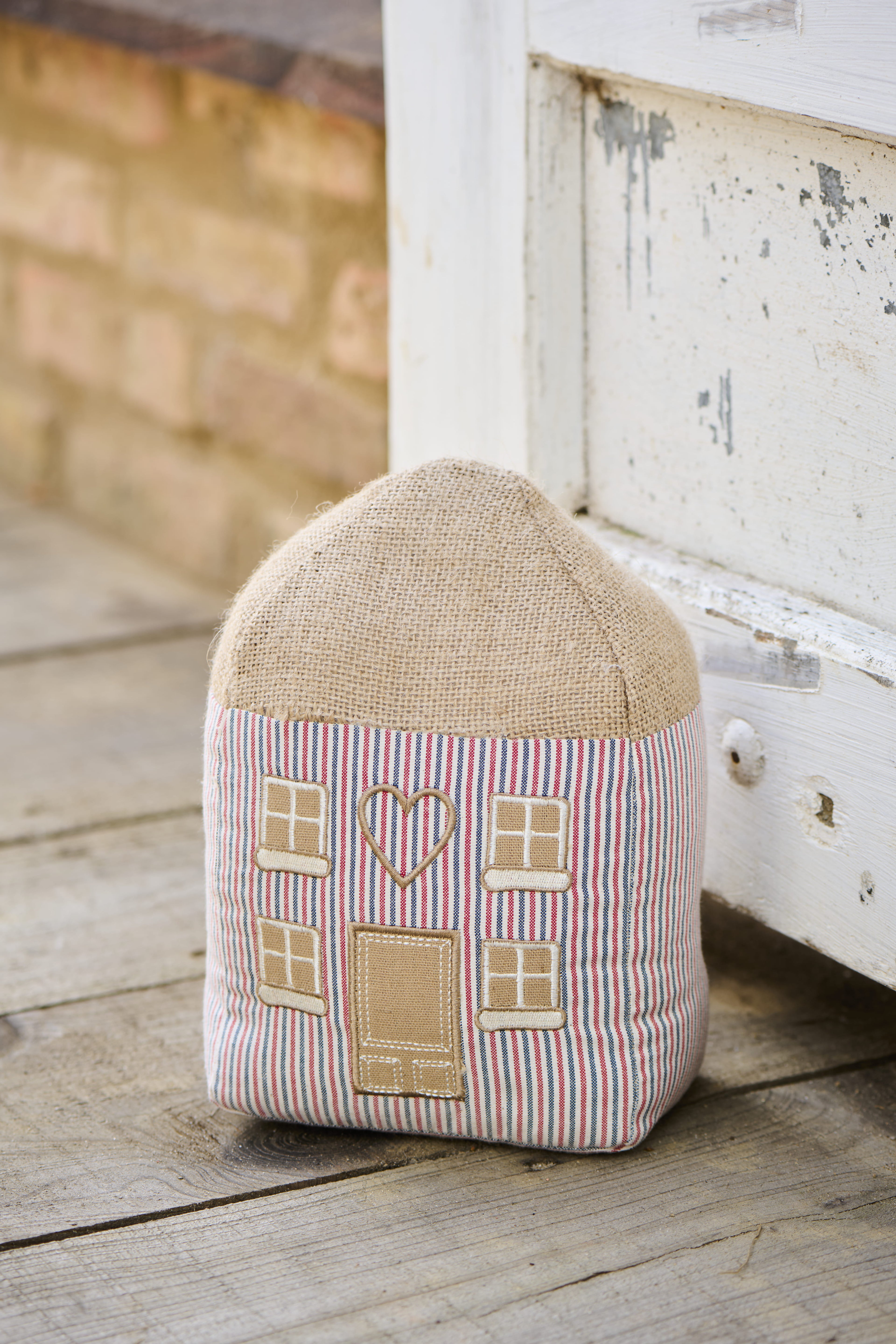 Cale-Porte Maison Rayée - Textile Décoratif