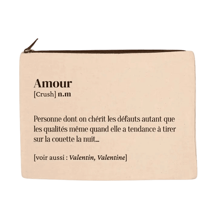 Trousse Amour - Pochette en Coton Bio