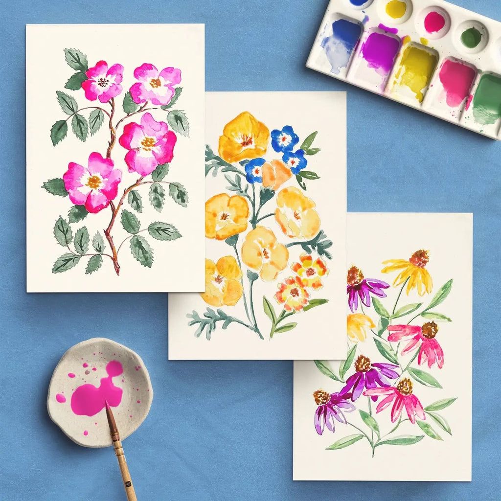 Kit Aquarelle Débutant Fleurs Sauvages n°1