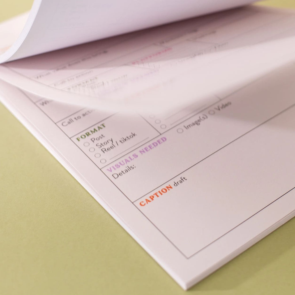 Planner réseaux sociaux quotidien A5