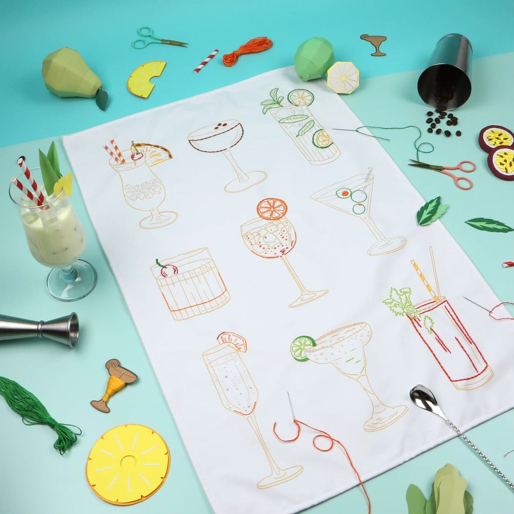 Kit Broderie Torchon Cocktails Classiques