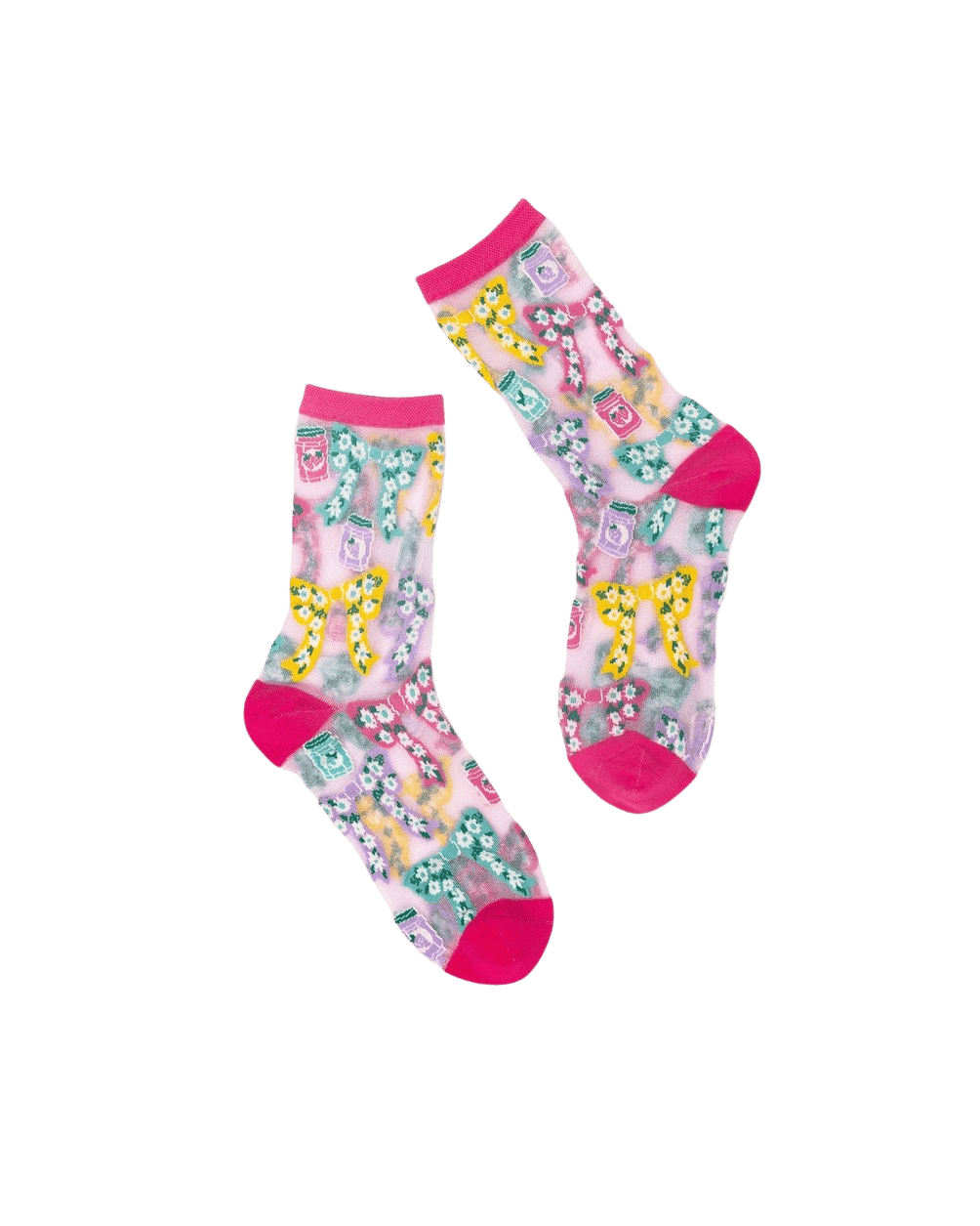 Chaussettes Transparentes - Nœuds & Parfum