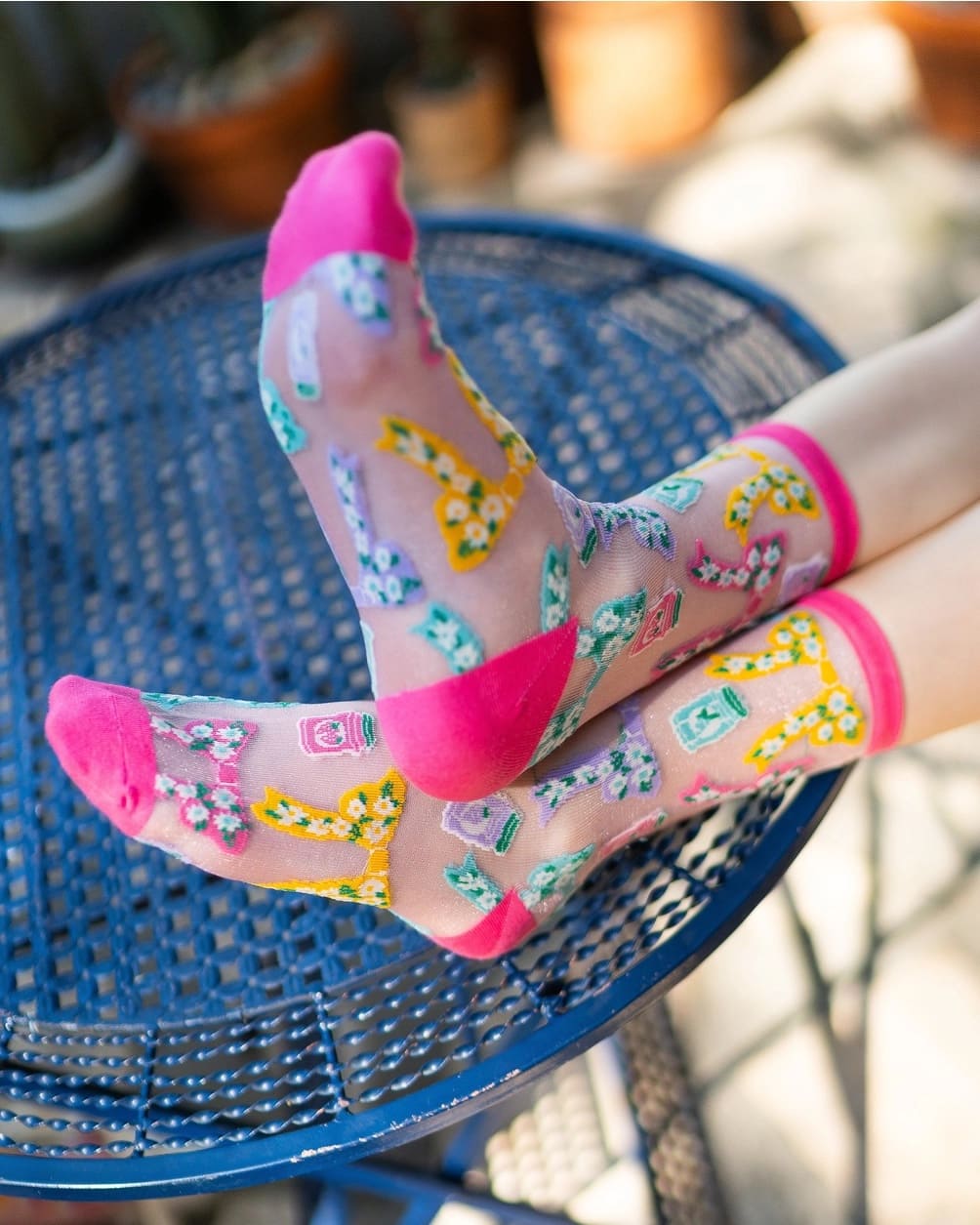 Chaussettes Transparentes - Nœuds & Parfum