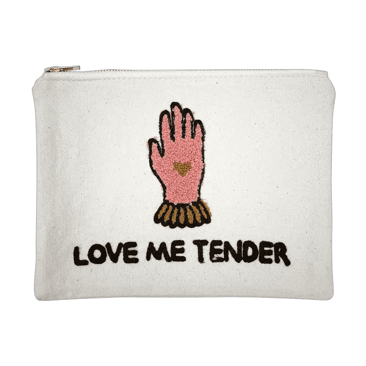 Pochette en coton “Love Me Tender”