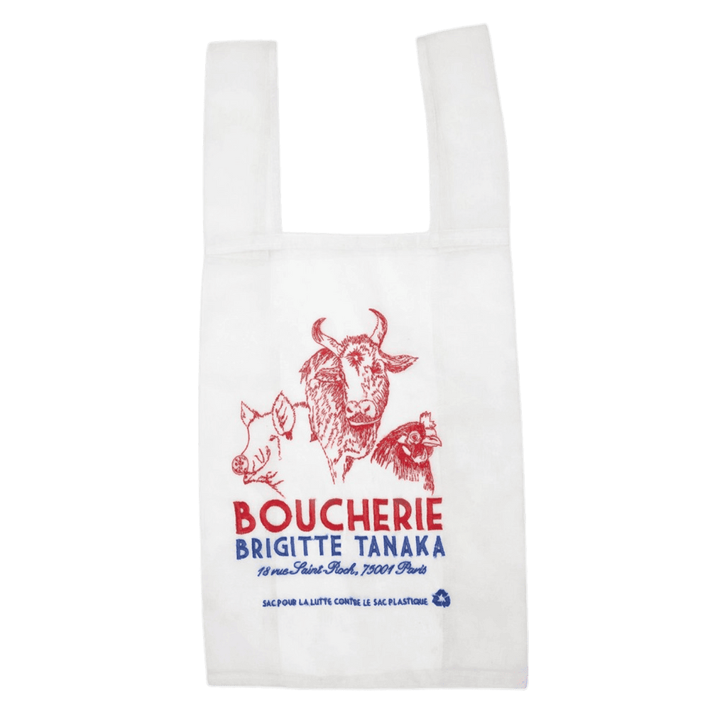 Sac boucherie brodé en organza - Brigitte Tanaka