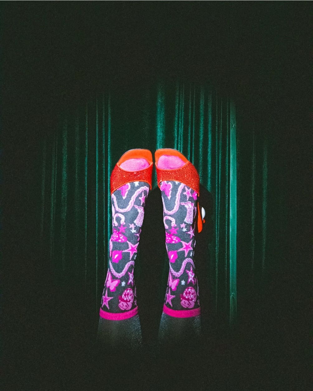 Chaussettes transparentes Disco Glam