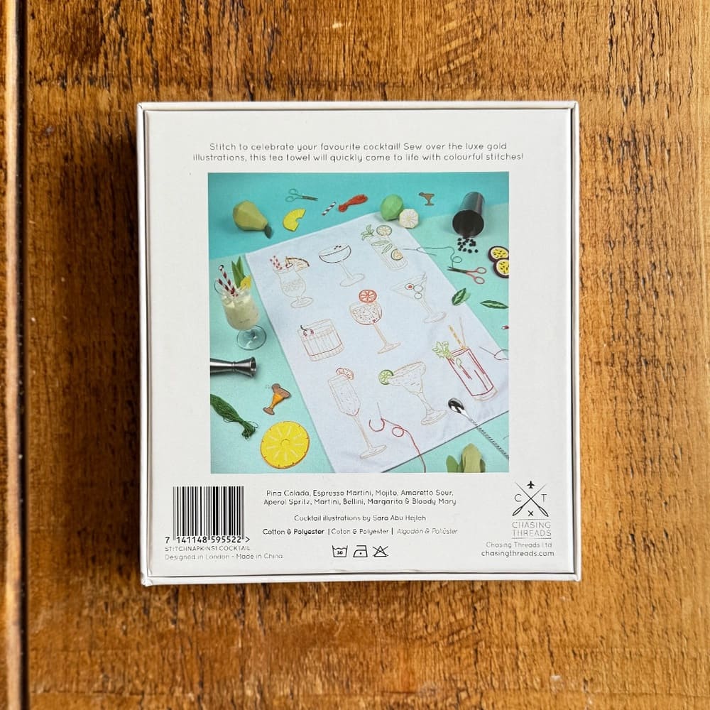 Kit Broderie Torchon Cocktails Classiques