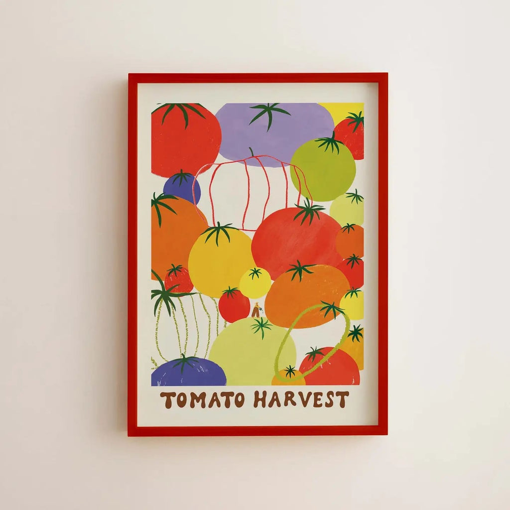 Affiche Tomato Harvest A4 - Récolte de Tomates
