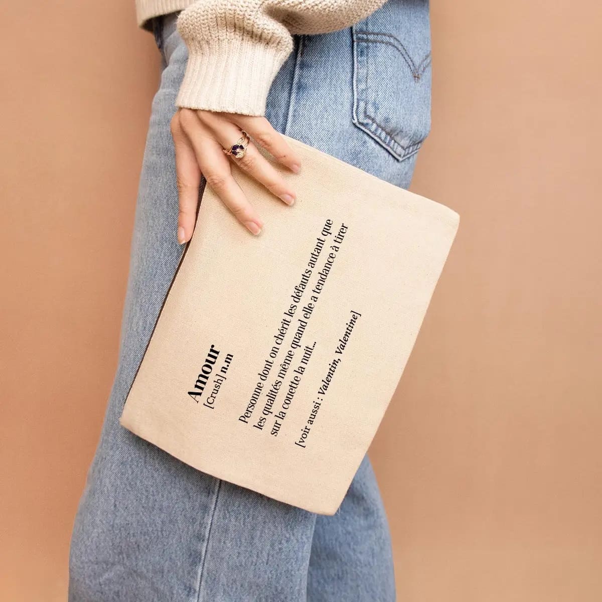 Trousse Amour - Pochette en Coton Bio