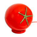 Lampe tomate en verre soufflé