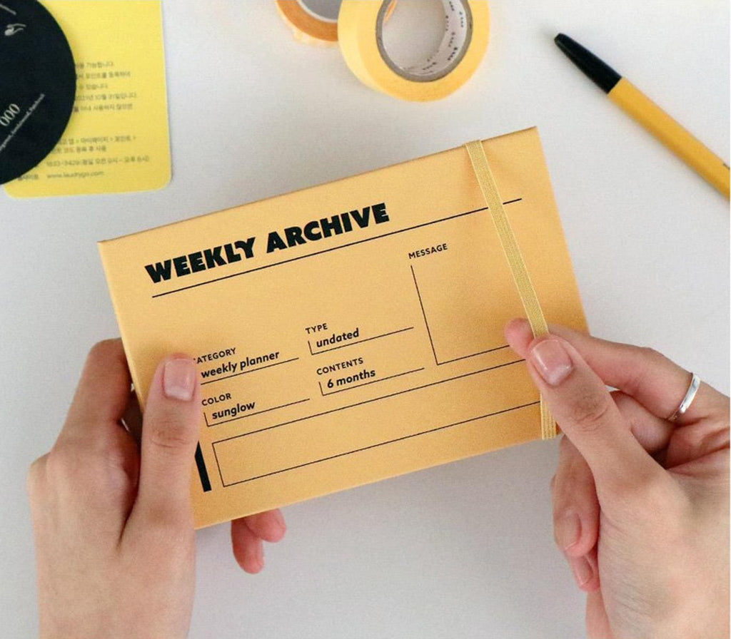Agenda semainier non daté Weekly Archive