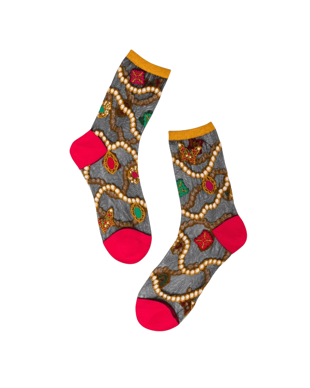 Chaussettes transparentes Pearls & Jewels