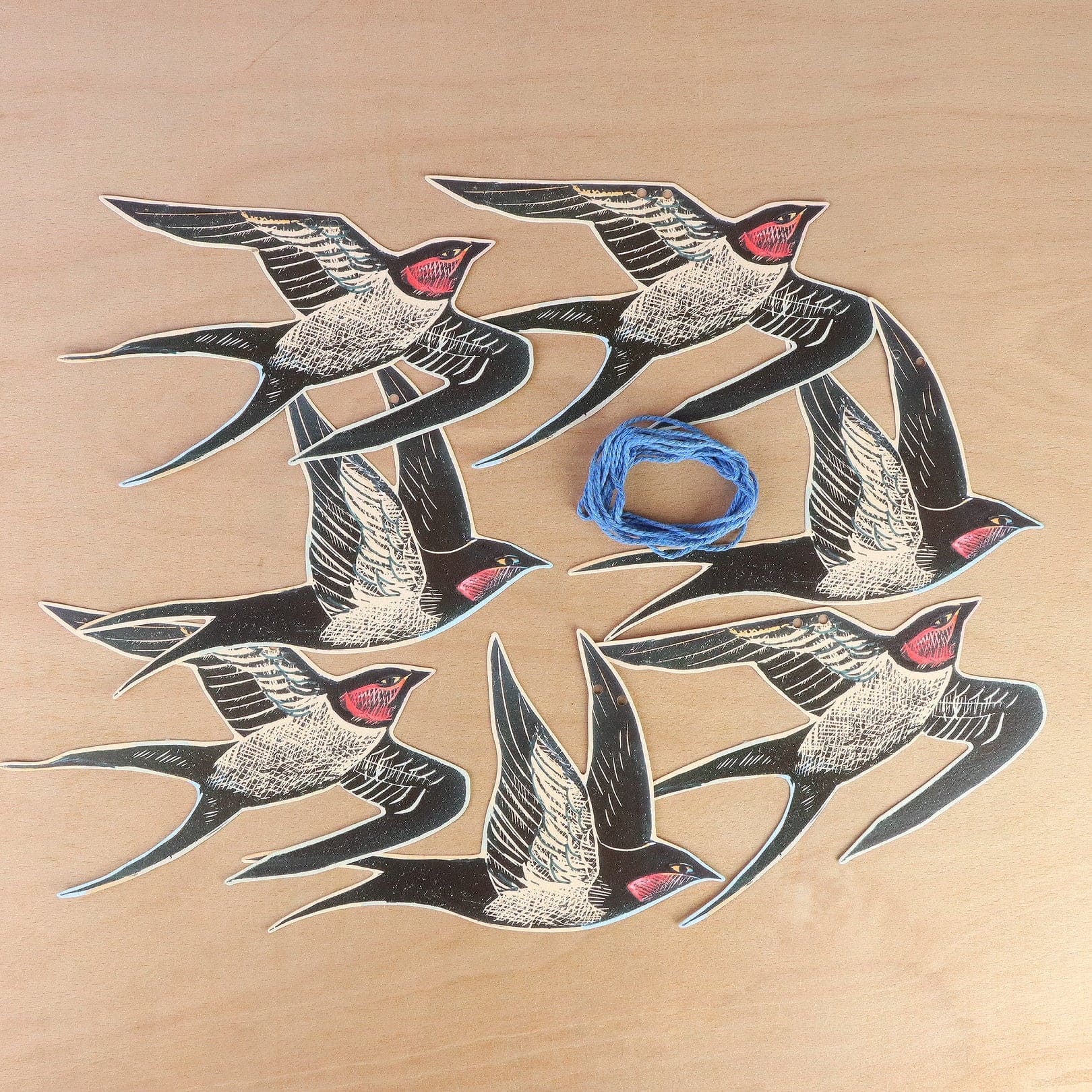 Guirlande Hirondelles en Papier