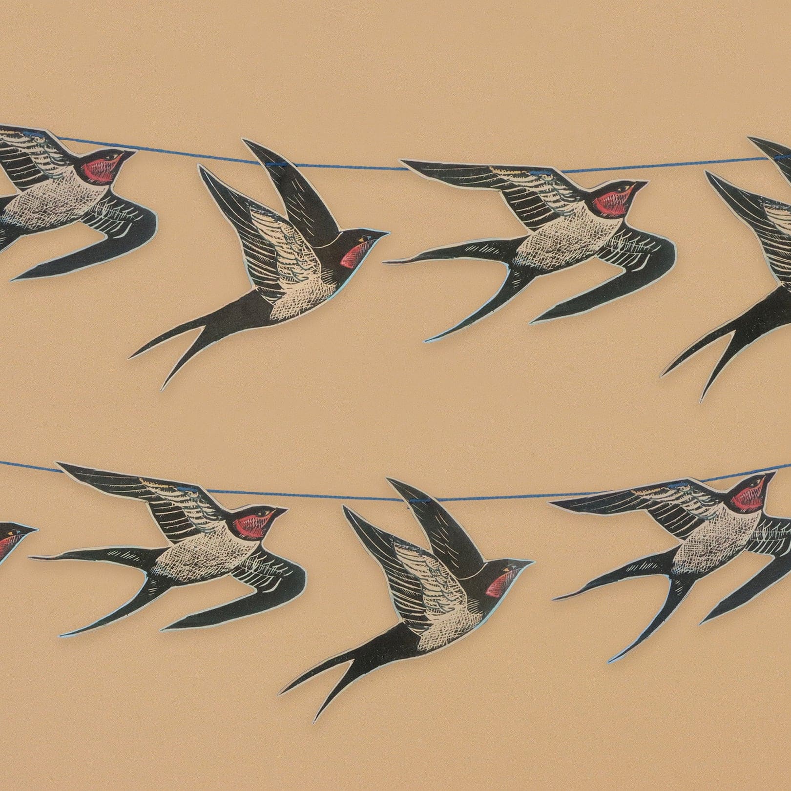Guirlande Hirondelles en Papier