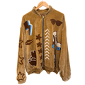 Bomber oversize en velours et brodée Roller - Veste unisexe originale