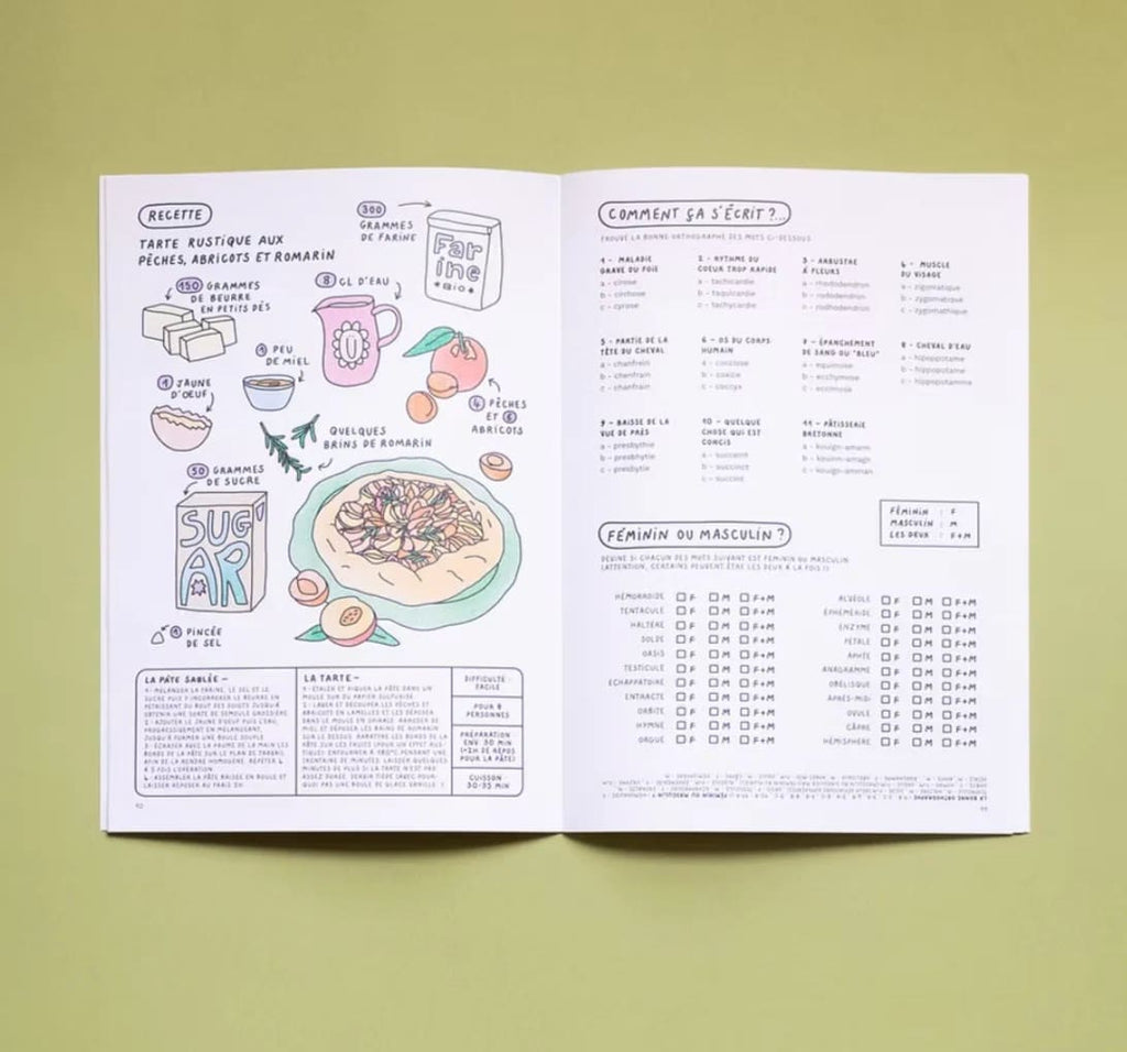 Cahier de vacances pour adultes - Jeux, quiz & activités créatives
