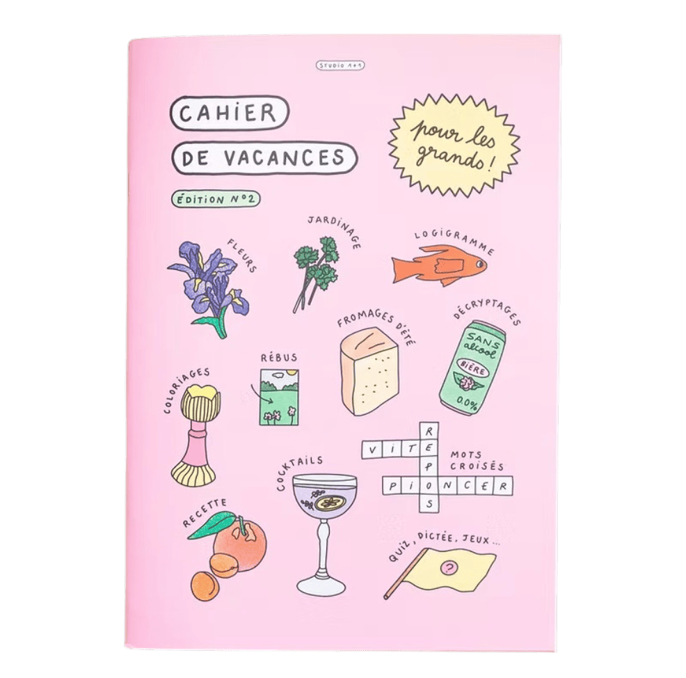 Cahier de vacances pour adultes - Jeux, quiz & activités créatives