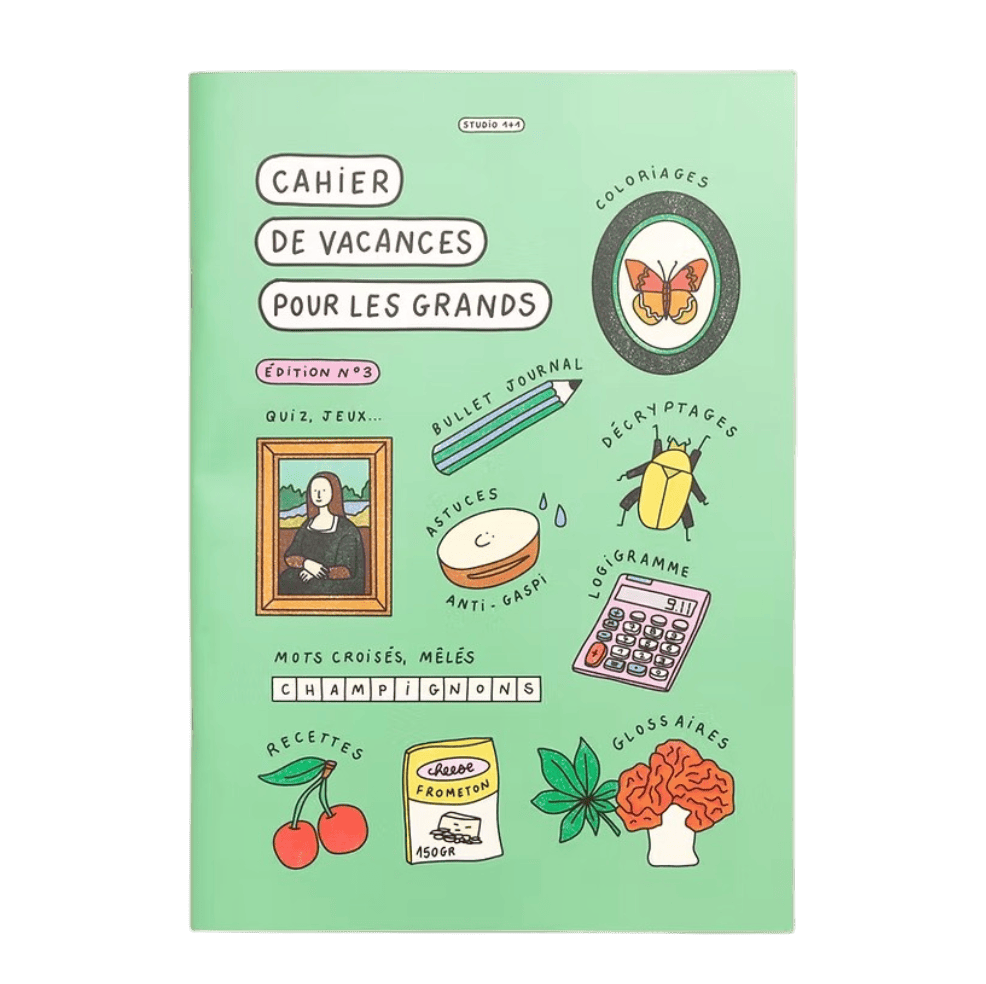 Cahier de vacances pour adultes - Jeux, quiz & activités créatives