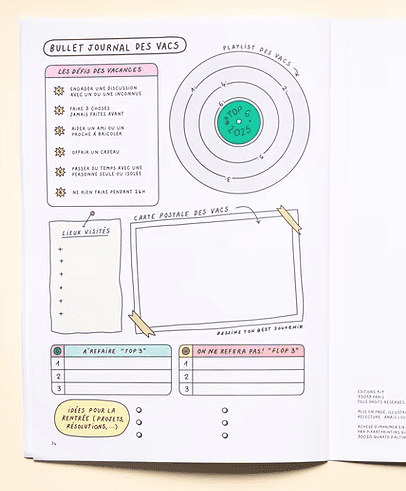 Cahier de vacances pour adultes - Jeux, quiz & activités créatives