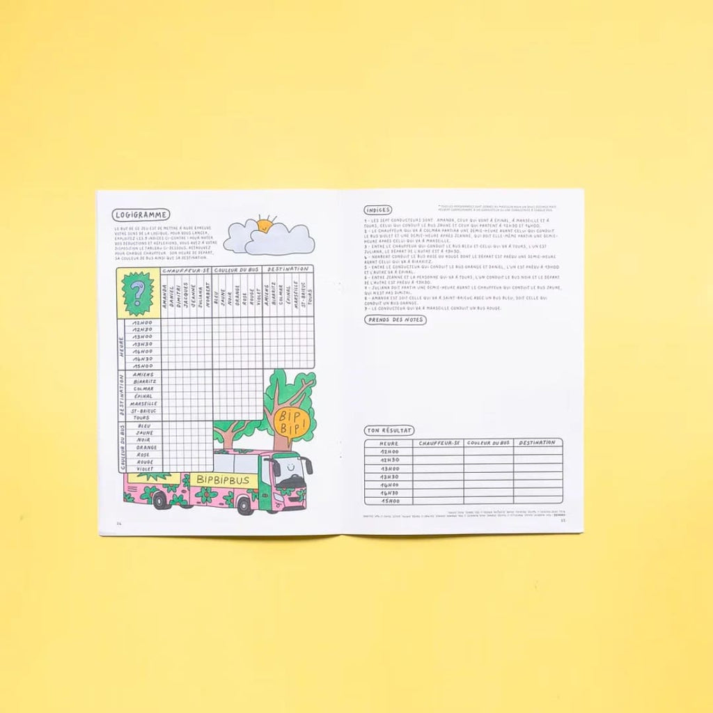 Cahier de vacances pour adultes - Jeux, quiz & activités créatives