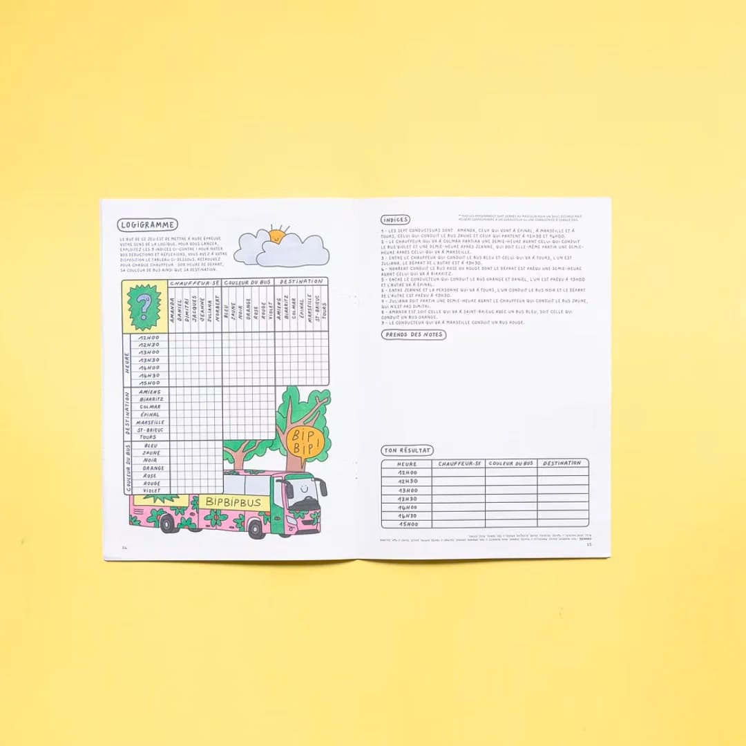 Cahier de vacances pour adultes - Jeux, quiz & activités créatives
