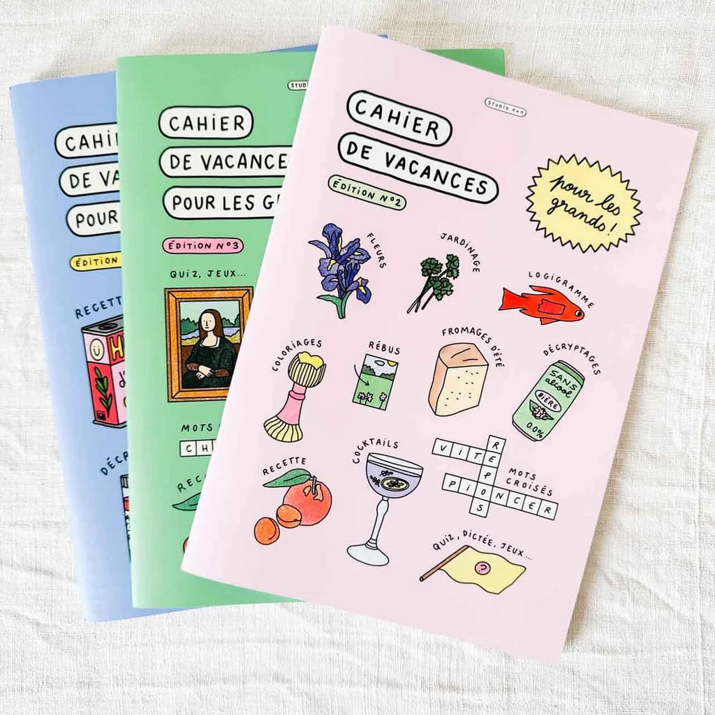 Cahier de vacances pour adultes - Jeux, quiz & activités créatives