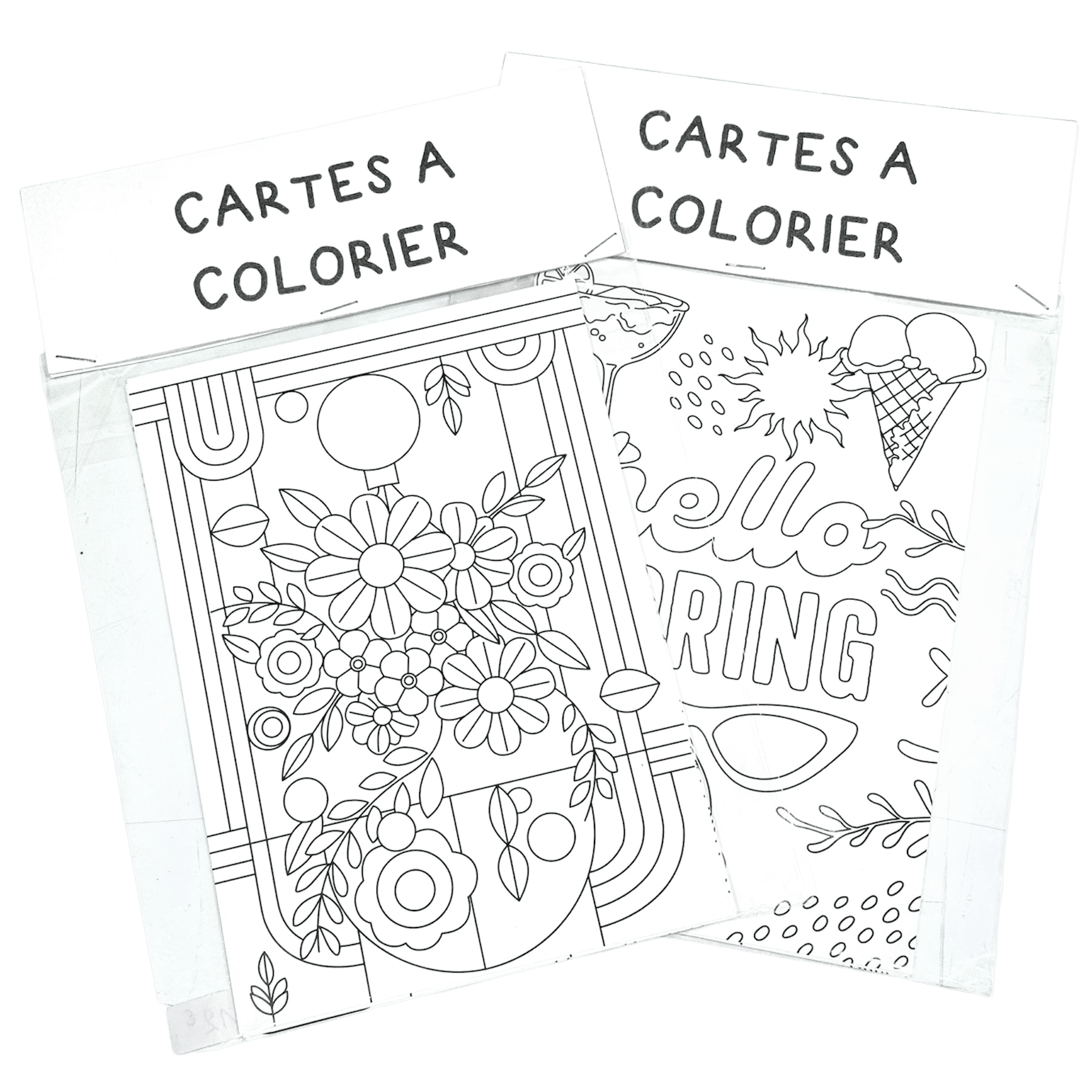 Cartes à Colorier Créatives