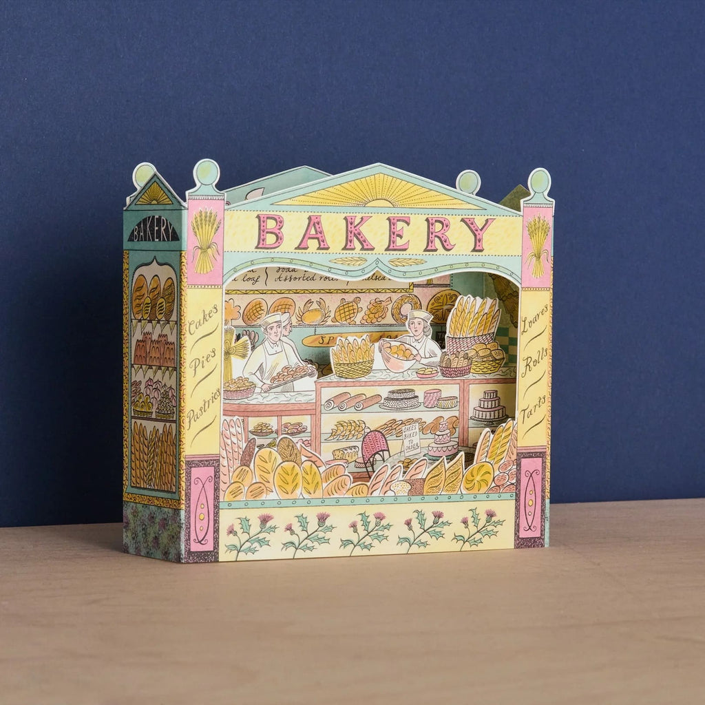 Carte Découpée Boulangerie Vintage