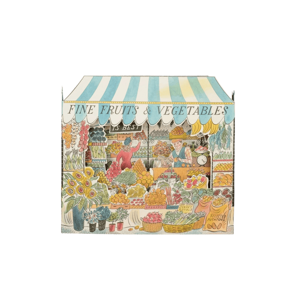 Carte Découpée Magasin de Fruits et Légumes