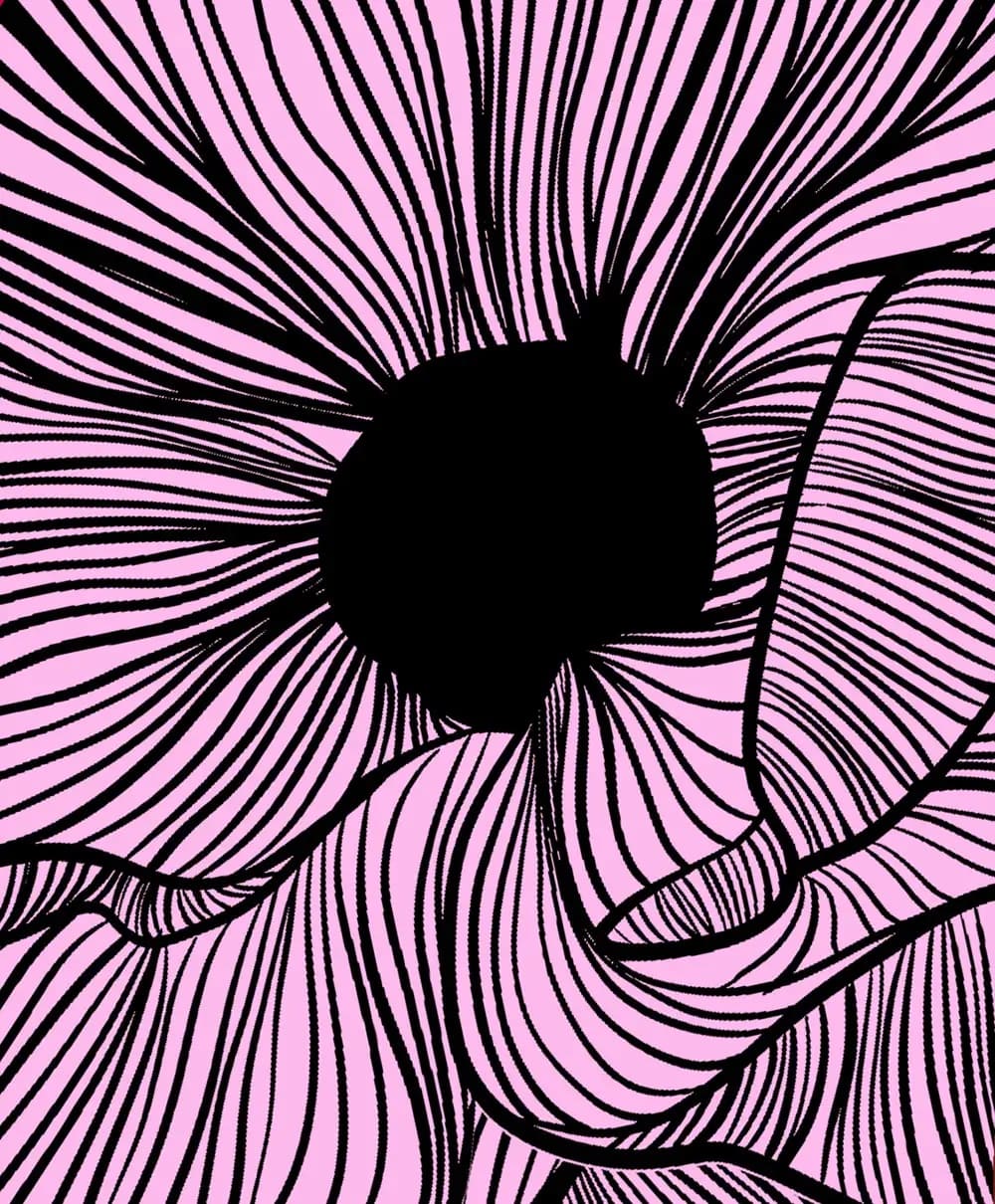 Éventail artisanal - Motif Chic Bloom