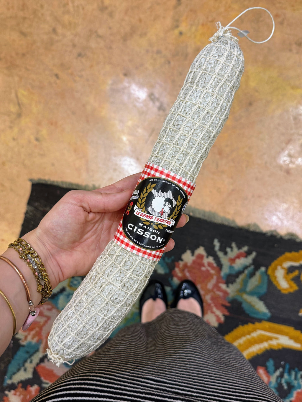 Le Grand Tradition - Grand saucisson décoratif tricoté