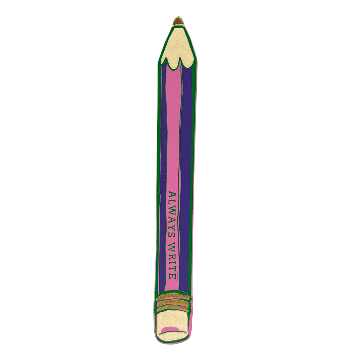 Marque-Page Cuir Crayon "Always Write"