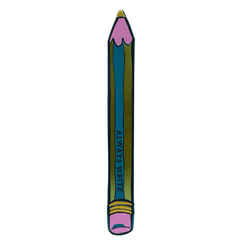 Marque-Page Cuir Crayon "Always Write"