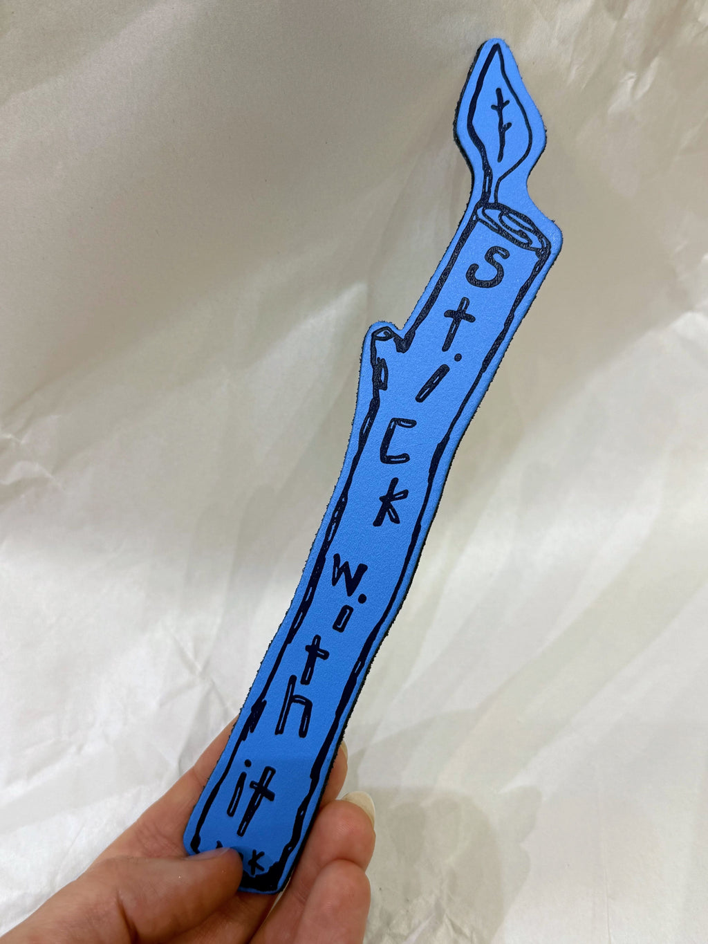 Marque-Page Cuir "Stick With It"
