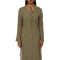 Robe midi verte à rayures - Carmen Says