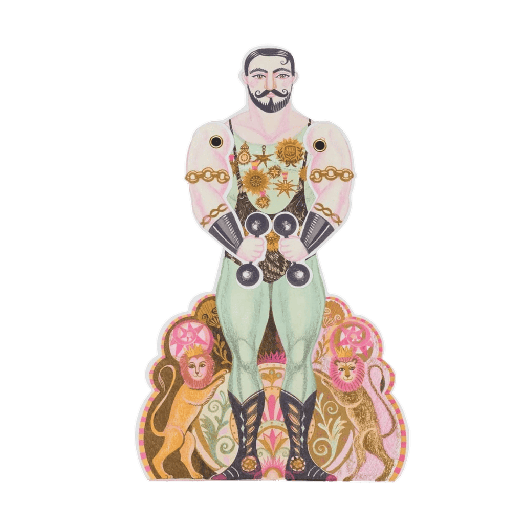 Carte Découpée Strongman Alexandre