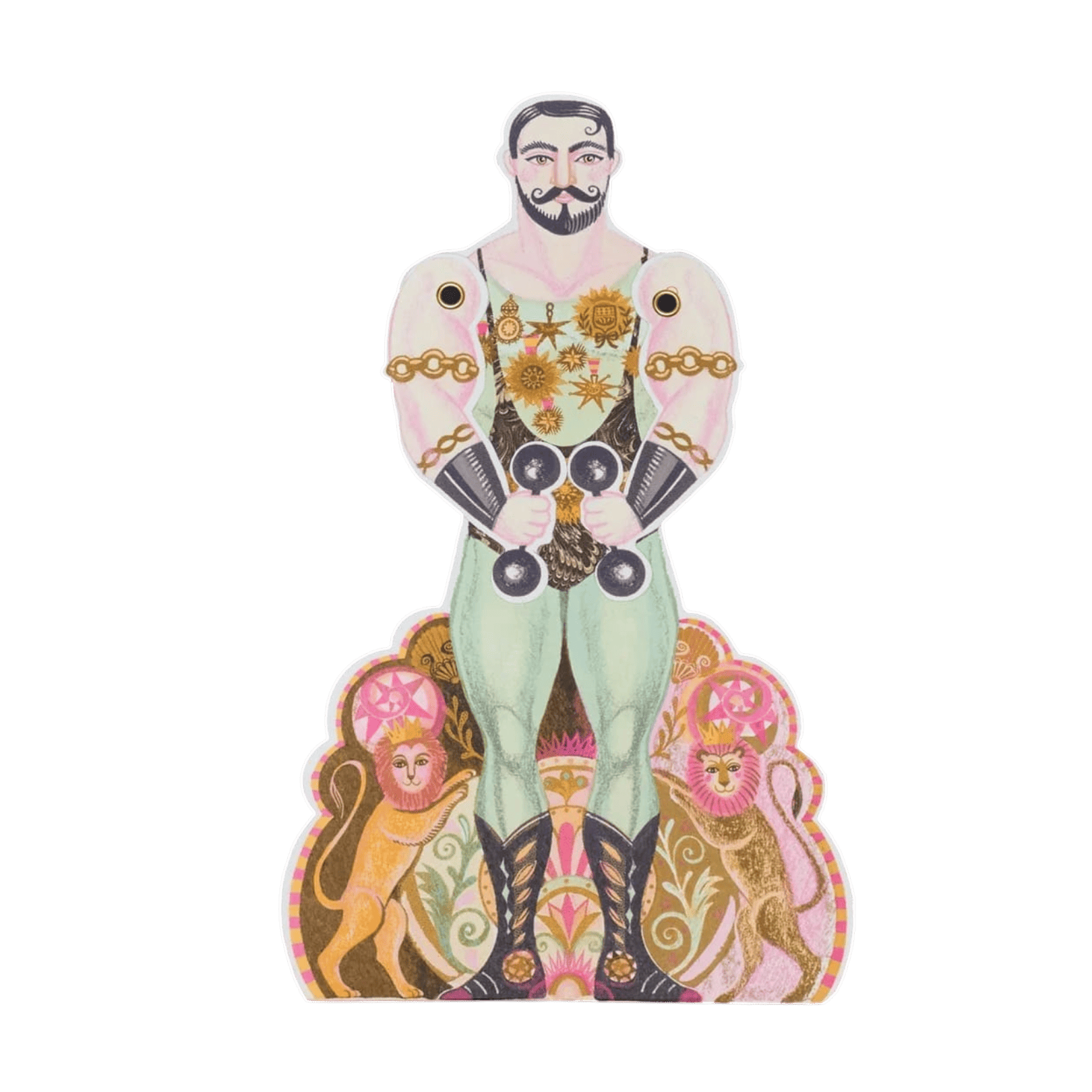 Carte Découpée Strongman Alexandre