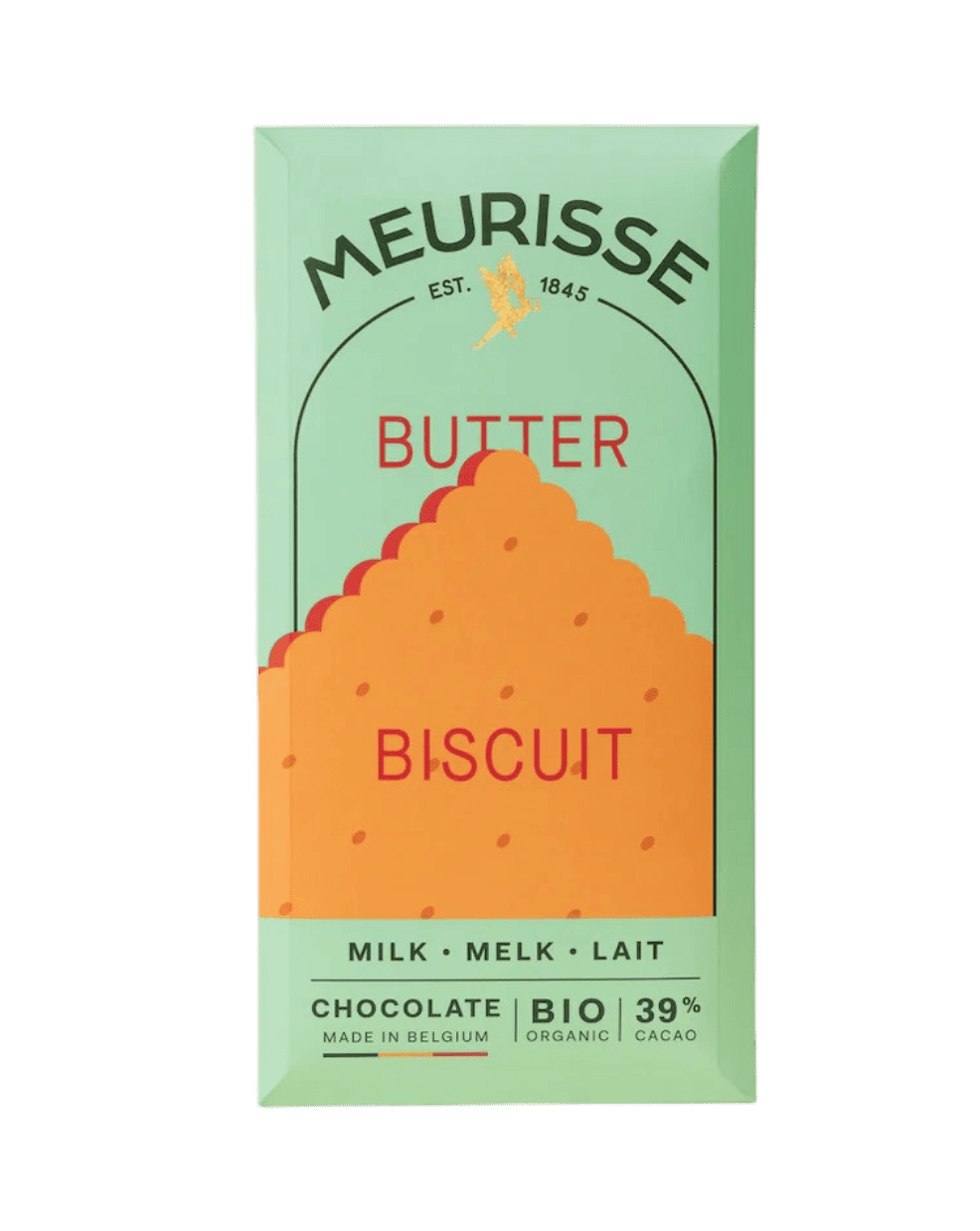 Chocolat au lait bio aux éclats de biscuit beurre