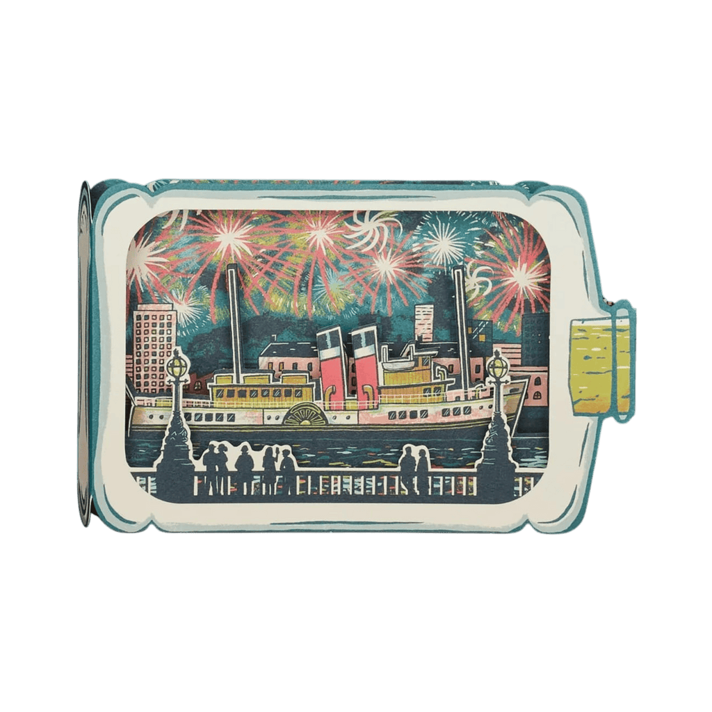 Carte Découpée Feux d’Artifice