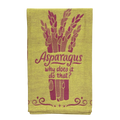 Torchon humoristique asperges en coton