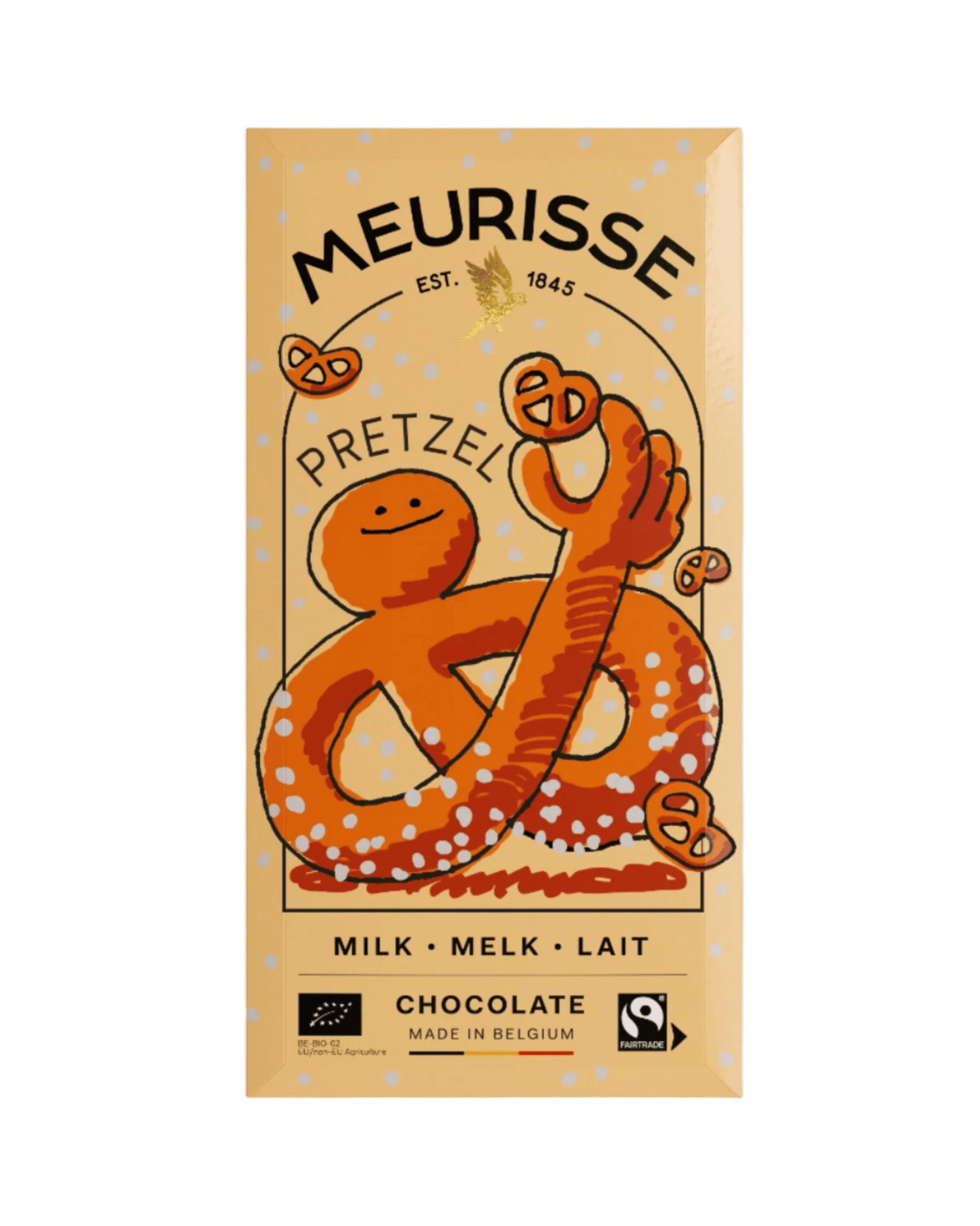 Chocolat au lait bio aux éclats de bretzel